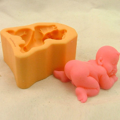 Small Sleeping Baby Silicone Mold