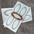 Silicone Oval Mirror Frame Garnishing Chocolate Mould