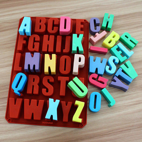 Acrylic Letter Alphabet Mold Press Cookie Cutter DIY Cake Stamp Fondan –  Dulce Cakes and Confections