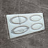 Silicone Oval Mirror Frame Garnishing Chocolate Mould