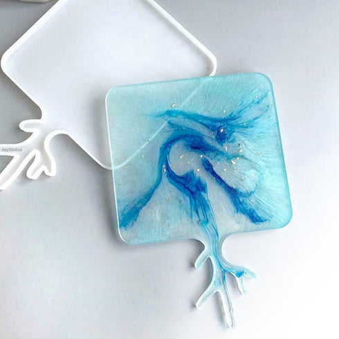 Silicone Square Tray with Handle Resin Mould