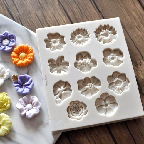 Silicone Flower Mould - 11 Cavity