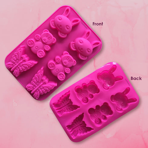 Silicone Bear Bunny Butterfly Mould - 80 Grams