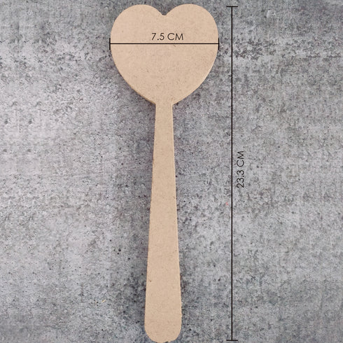 Brown Wooden Heart Shape Hammer - Set of 5 Pieces